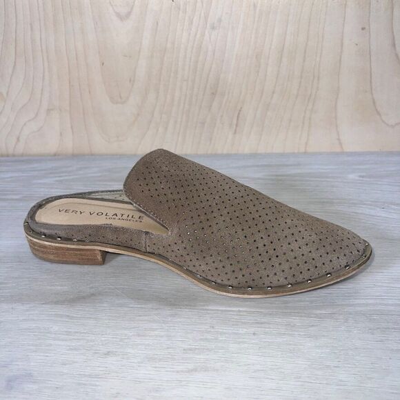 Very Volatile Mesquite Perf Mule Brown Suede Women's 9 - Picture 7 of 9